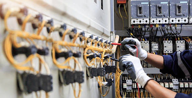 Professional Electrician technician working in North Newton, KS